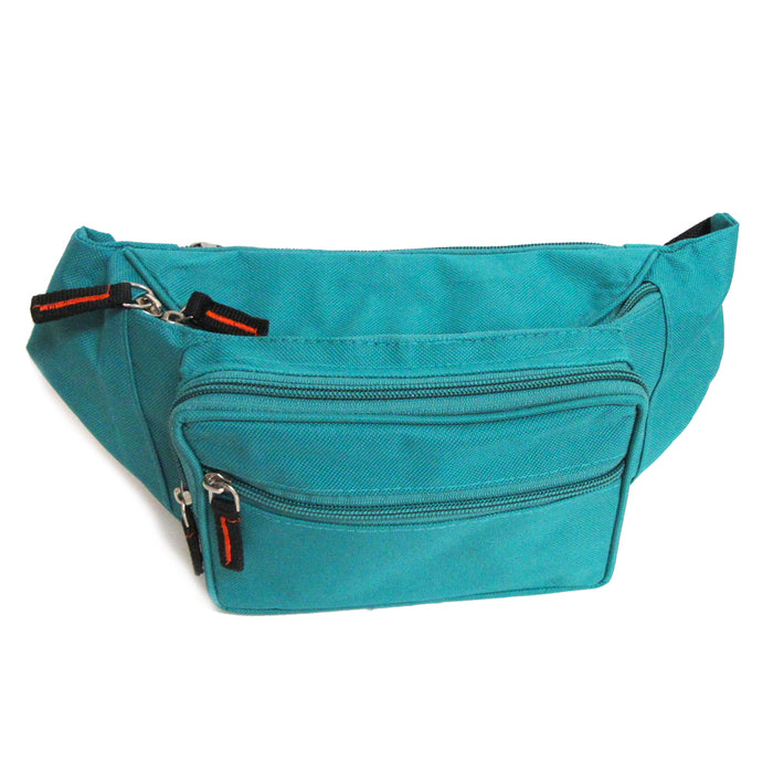 Waist Fanny Pack Adjustable Bag Travel Pouch Men Women Sport Hip Purse Turquoise