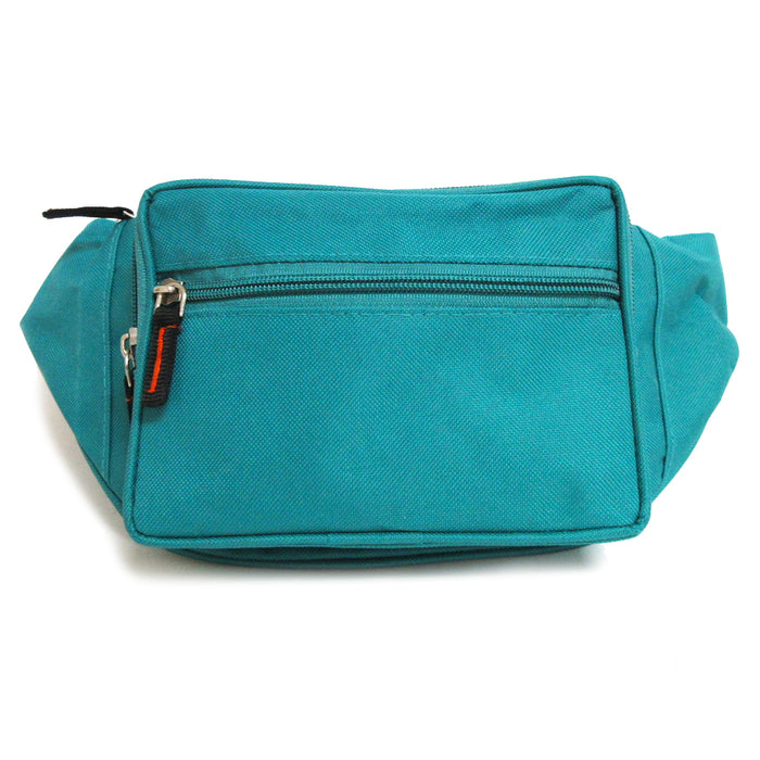 3PC Set Fanny Packs Adjustable Waist Bag Men Women Travel Sports Pouch Turquoise