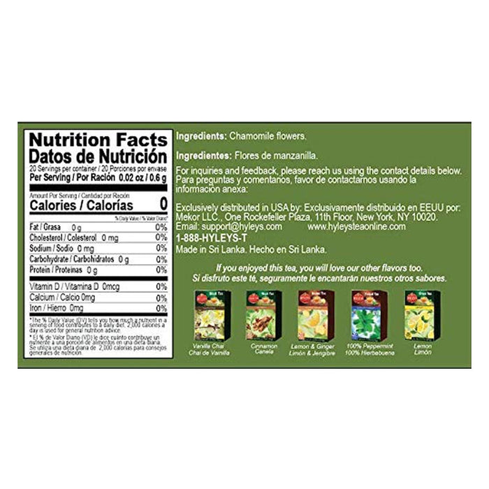 3 Pack Chamomile Tea Bags Calming Beverage Natural Herbal Tea Caffeine Free 60ct