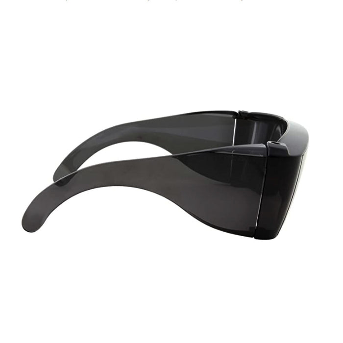 Extra Large Fit Over Sunglasses UV Protection Glasses Safety Cover Lens Black