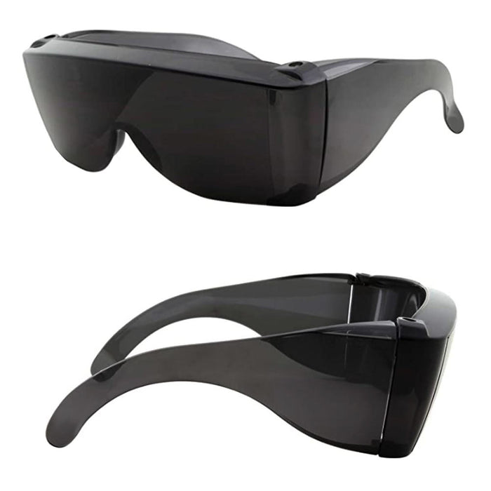 2 Pack Extra Large Fit Over Most Rx Glasses Sunglasses Safety Drive Dark Lens