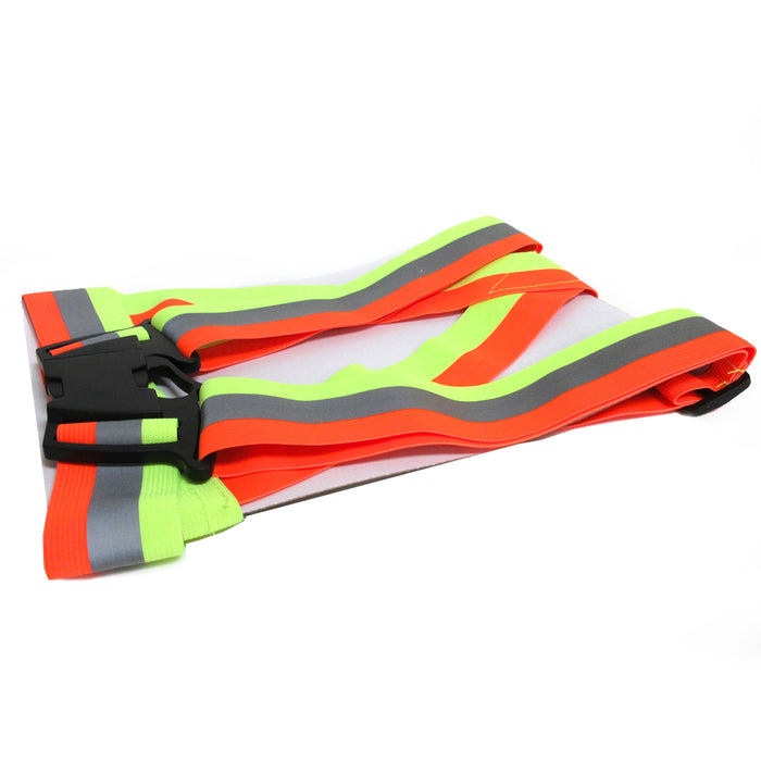 Reflective Night Running Vest Adjustable Strap Lightweight Safety HighVisibility