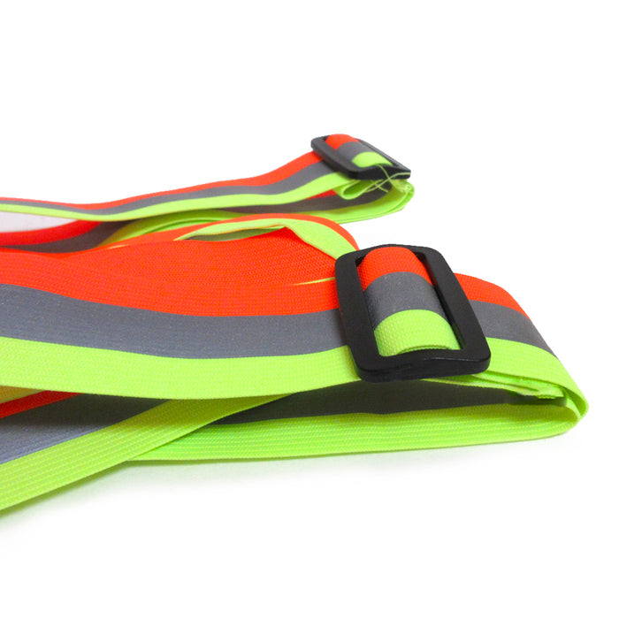 2PC High Visibility Reflective Safety Vests Adjustable Lightweight Outdoor Walk
