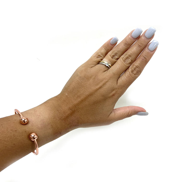 Magnetic Copper Cuff Bracelet Pain Relief Healing Therapy Arthritis Women Men