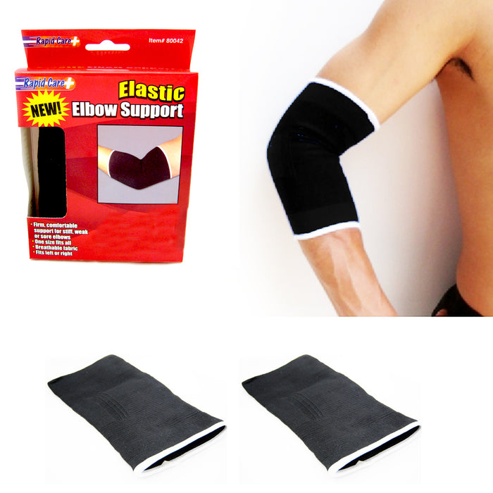 2 Elastic Elbow Brace Support Sleeve Sports Medicine Compression Tennis Guard
