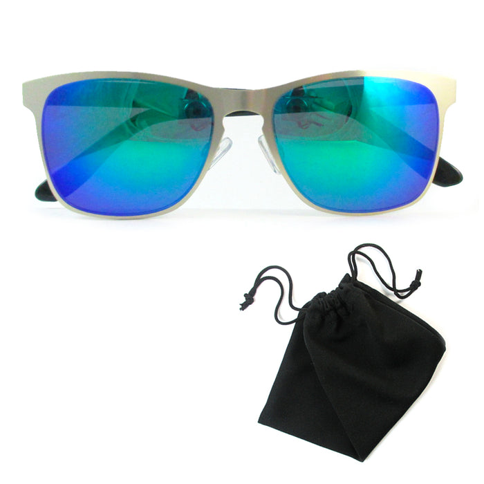 2X Unisex Aluminium Colored Sunglasses Driving Outdoor Fishing Eye Metal Fashion