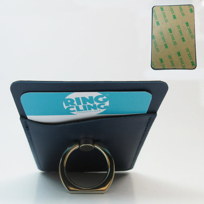 2PCS Universal Credit Card ID Holder Slim Adhesive Wallet Finger Ring Grip Stand