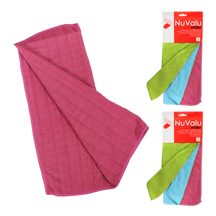 6 Pc Microfiber Cleaning Cloth Towel Rag Car Polishing No Scratch Auto Detailing