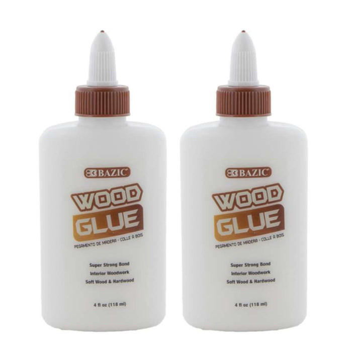 2 Wood Glue Waterproof Super Strong Carpenter Repair Adhesive Bond Fast 4oz Each
