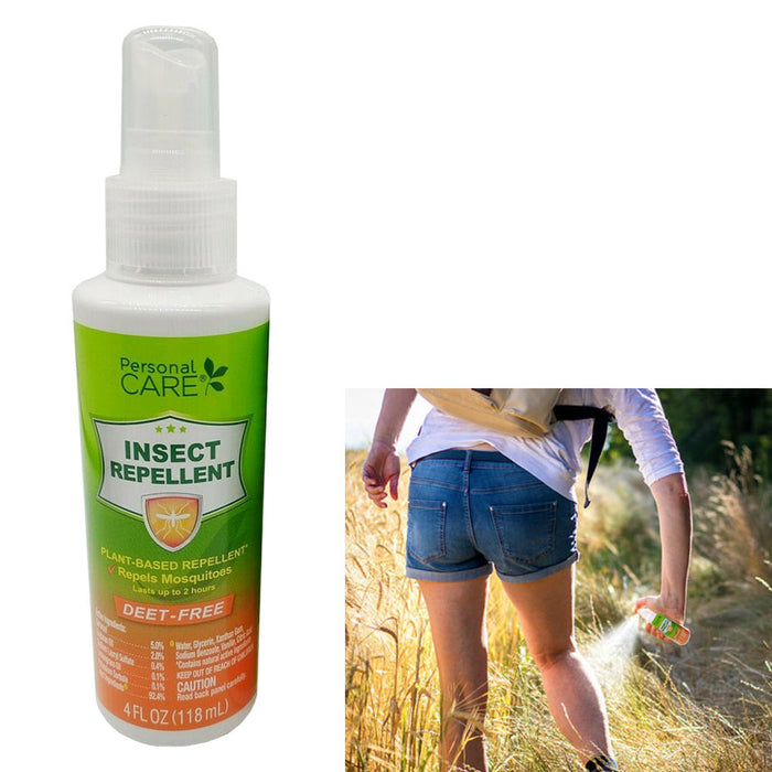 Plant Based Insect Repellent Pump Spray Natural Deet Free 4oz Outdoor Camping