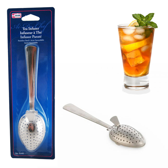 Stainless Steel Tea Infuser Strainer Spoon Loose Leaf Filter Herbs Spice NEW!