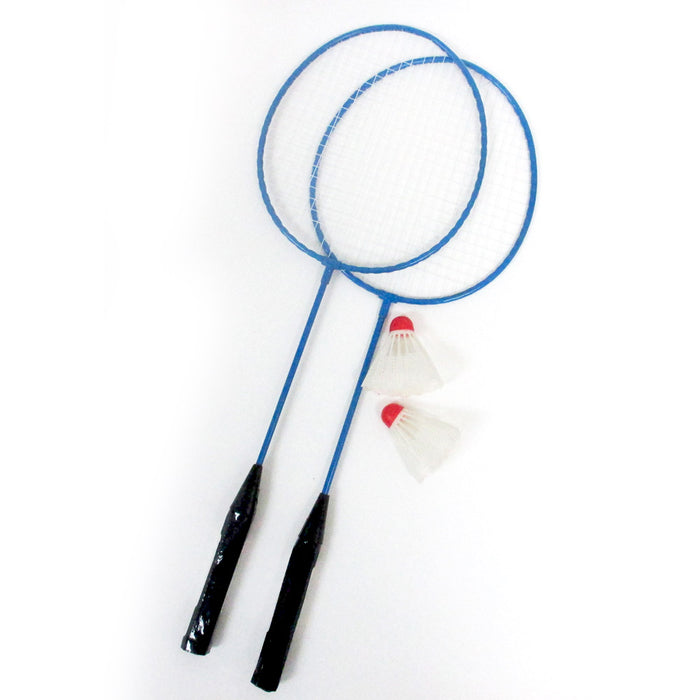 Game Badminton Racket Set Shuttlecocks Rackets Outdoor Carry Bag 2 Player Kit
