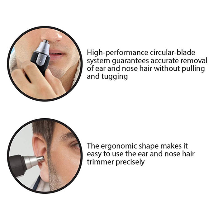 Nose Ear Hair Trimmer Groomer Brow Facial Nasal Portable Personal Shaver by COBY