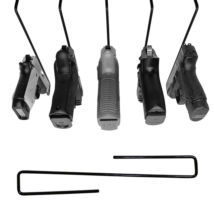 3 Pc Gun Hanger Pistol Handgun Holder Safety Rack Hook Storage Cabinet Organizer