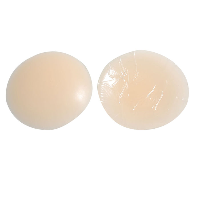 Pair Silicone Reusable Self Adhesive Breast Nipple Cover Bra Pad Round Pasties !
