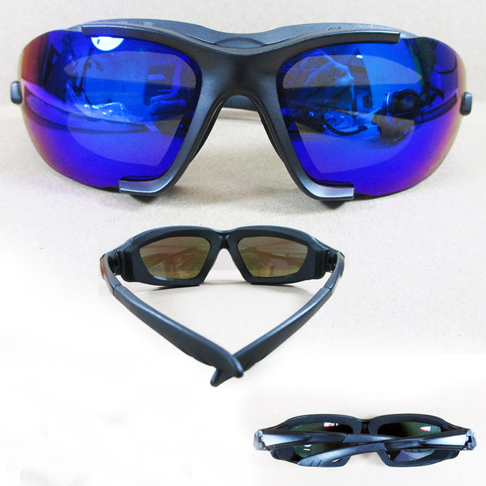 1 Pair Chopper Padded Wind Resistant Sunglasses Motorcycle Rinding Glasses Sport