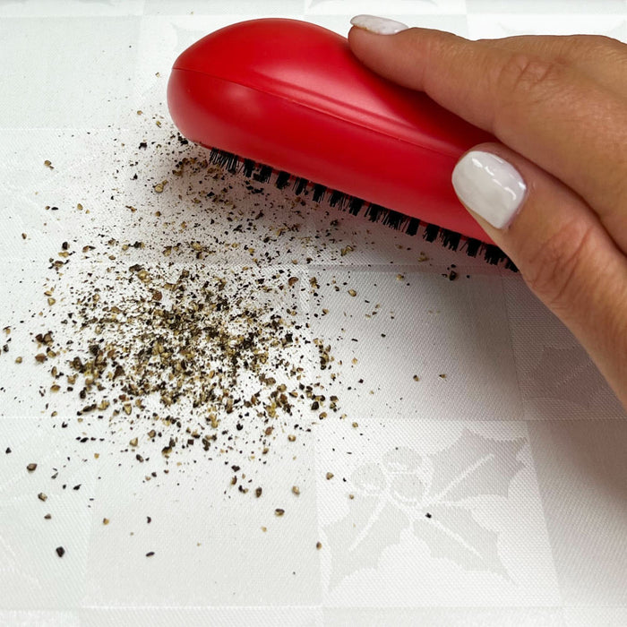 Table Sweeper Rolling Crumbs Brush Portable Cleaner Desk Broom Dust Vacuum