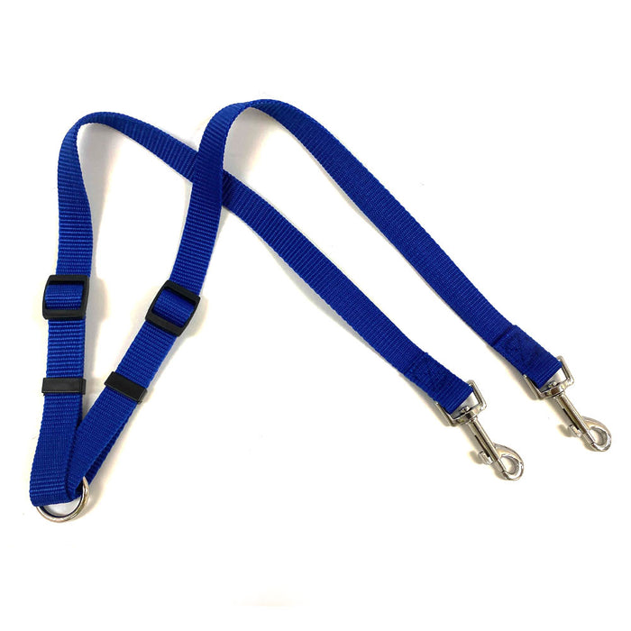 Dual Double Dog Leash No Tangle Coupler Heavy Duty For Two Dogs Walking Leash