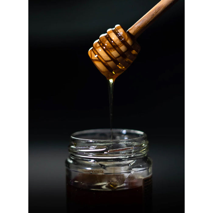 Wooden Honey Dipper Drizzler Stirring Stick Syrup Maple Dispense Spoon Server 6"