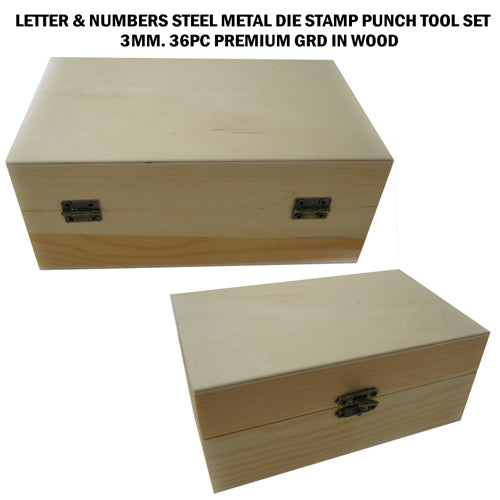 36 PC Number Letter Punch 3MM Set Stamp Metal Steel Stamping Alphabet Tool New !