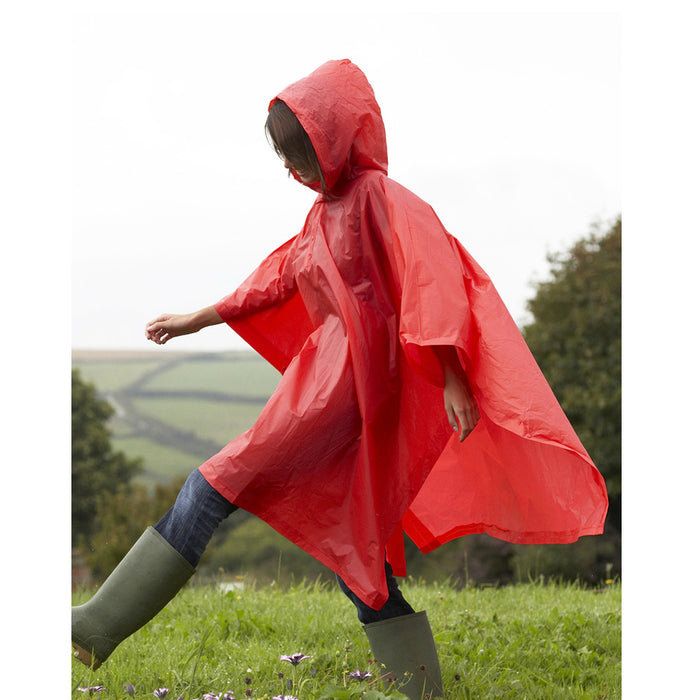 2 Emergency Rain Poncho Reusable Rain Hooded Rain Coat Outdoor One Size Fits All
