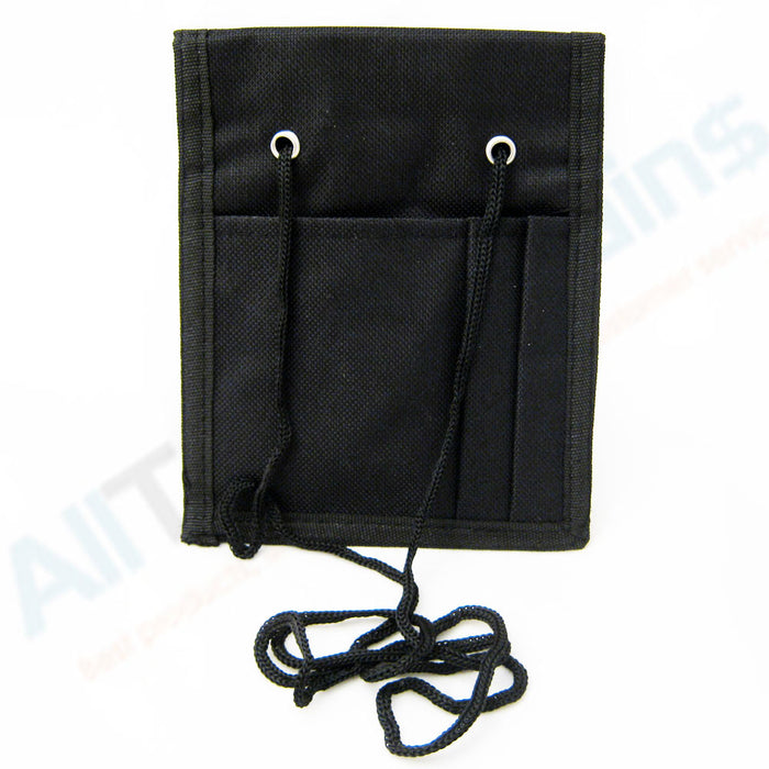 NEW ID Badge Press Pass Passport Holder Neck Wallet Strap Organizer Pouch Unisex