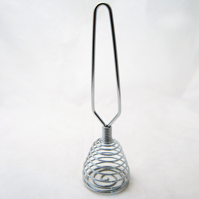 French Whisk Egg Beater Chrome Steel Coil Wire Whip Chef Hand Handle Cook