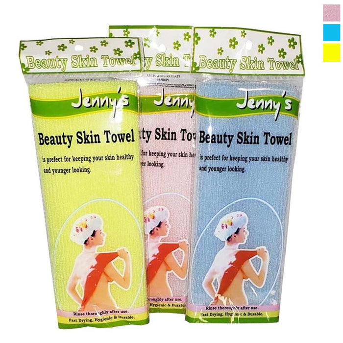 3 Pack Original Exfoliating Nylon Beauty Skin Cloth Shower Body Scrub Towel Wash