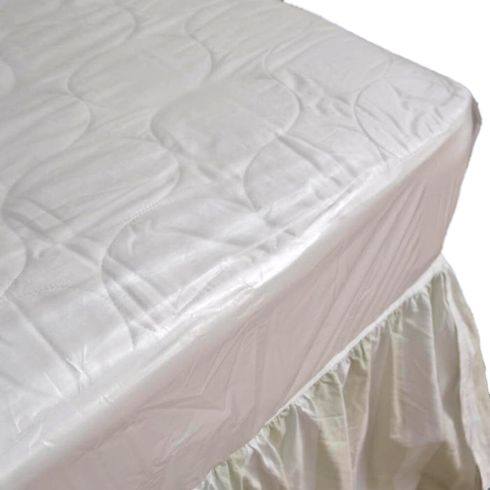 2X Twin Size Fitted Mattress Covers Vinyl Waterproof Allergy Dust Bugs Protector