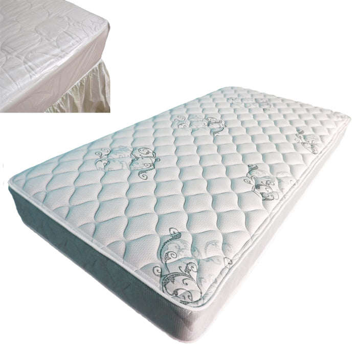 1 Twin Waterproof Mattress Cover Fitted Plastic Allergy Relief Bed Bug