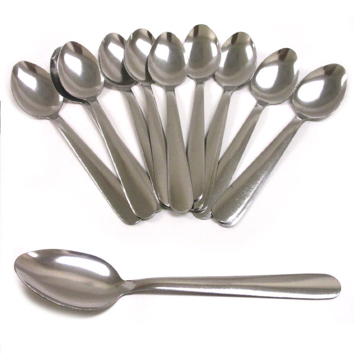 12 X Stainless Steel Teaspoons Flatware Silver Coffee Soup Tea Spoons Silverware