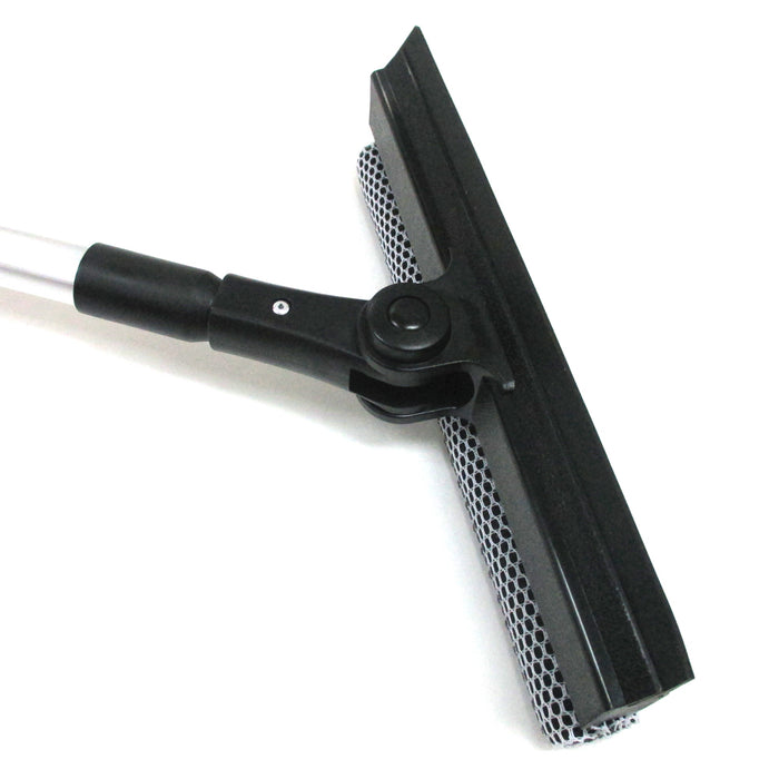 48" Telescopic Sponge Window Squeegee Cleaner Swivel Windshield Blade Wiper