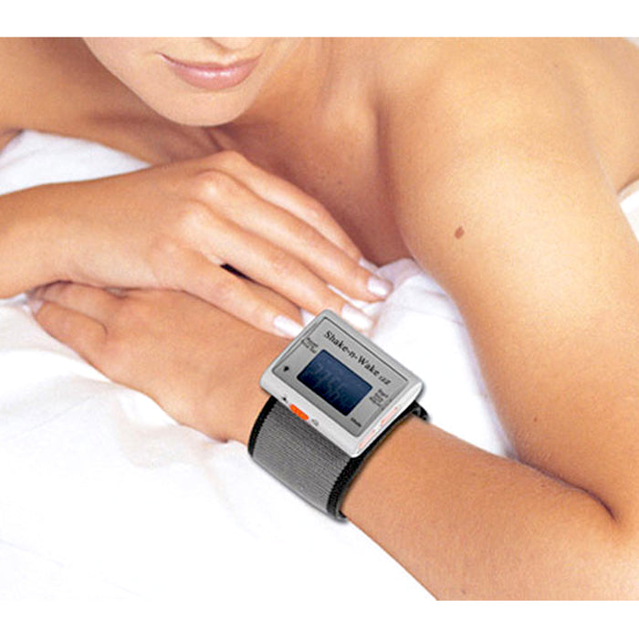 Silent Vibrating Personal Alarm Clock Shake N Wake Wrist Watch Digital LED Clock