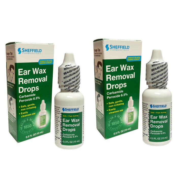 2 Pack Ear Wax Removal Drops Ear Irrigation Aid Remove Cleanse Soften Ear Wax