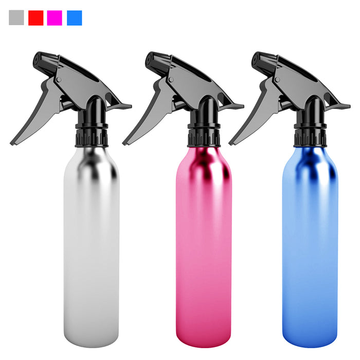 3PC Aluminum Spray Bottle Water Empty Atomizer Mist Hair Care Salon Sprayer Home