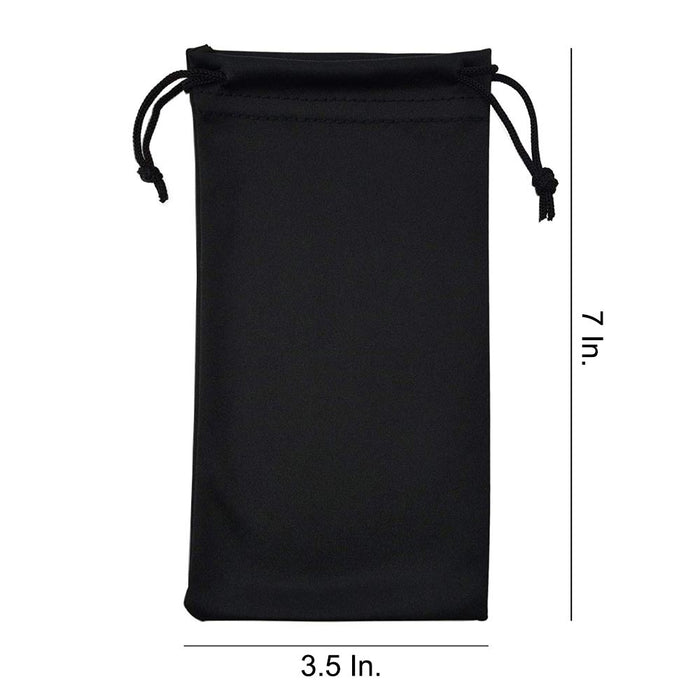 50 Bulk Cheap Black Micro Fiber Sunglasses Carrying Pouch Case Bag Sleeve