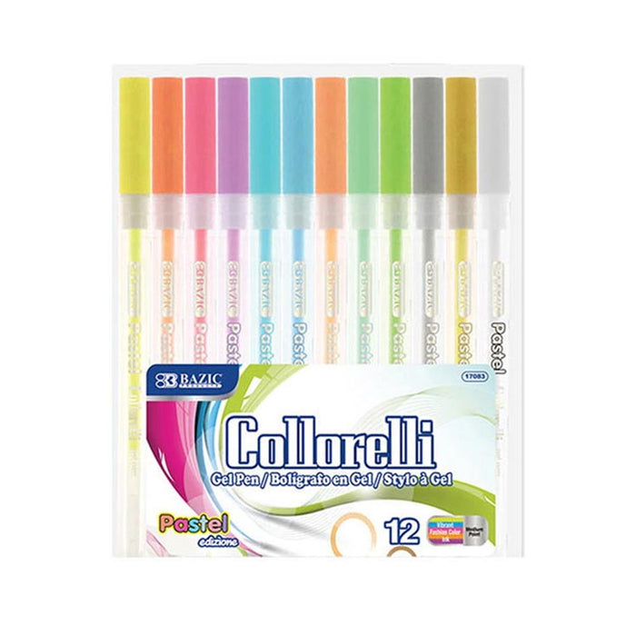 48 Color Gel Pens Pastel Art Markers Adult Coloring Book Drawing Craft Doodling