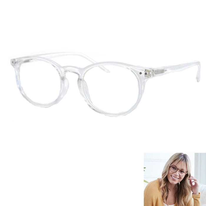 2 Pair Round Blue Light Blocking Computer Screen Glasses Techies Lens Eyeglasses