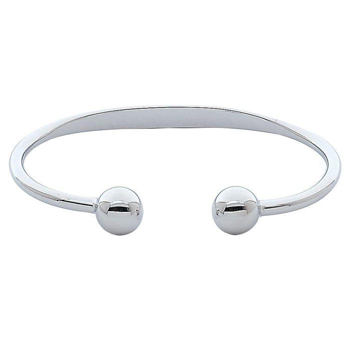 Magnetic Pure Copper Bracelet Ball Cuff Pain Relief Therapy Arthritis Silver