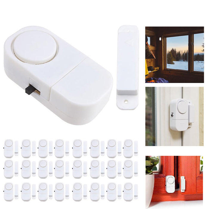 24 Pack Home Safety Wireless Alarm System Burglar Security Door Window Sensor