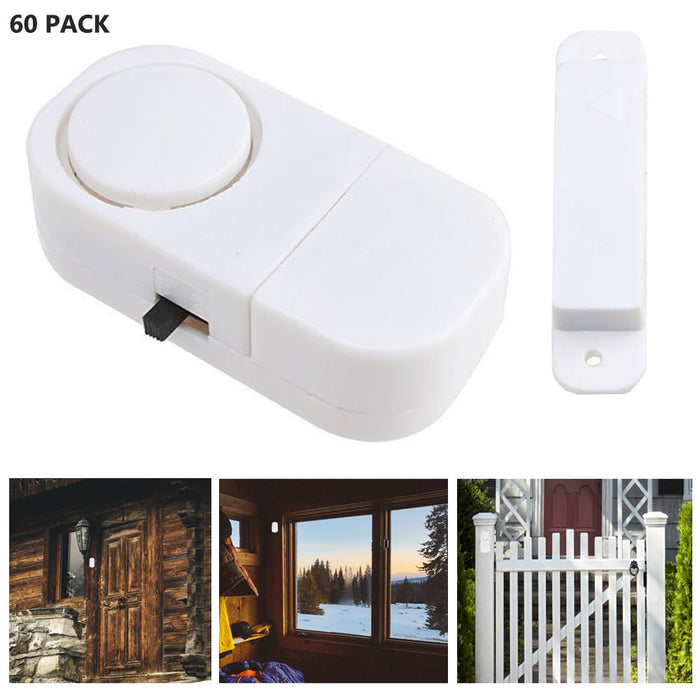60 Pack Wireless Door And Window Entry Alarm Battery Home Security System Switch