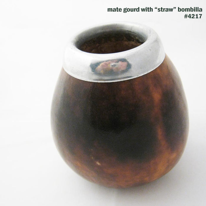 Argentina Mate Gourd Bombilla Filtered Straw Cup Tea Healthy Herbal Detox 4217