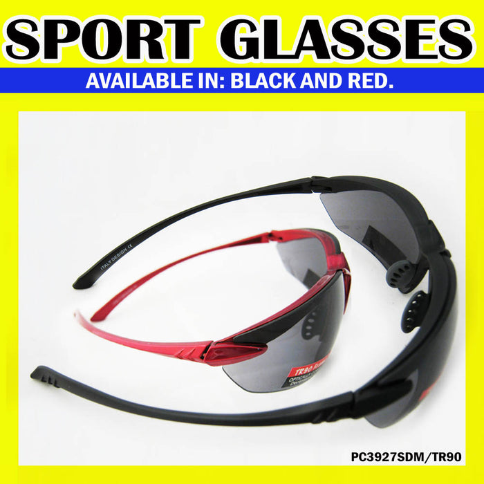 Polycarbonate Sunglasses Men Womens UV Protection Shatterproof TR90 Frame Sports