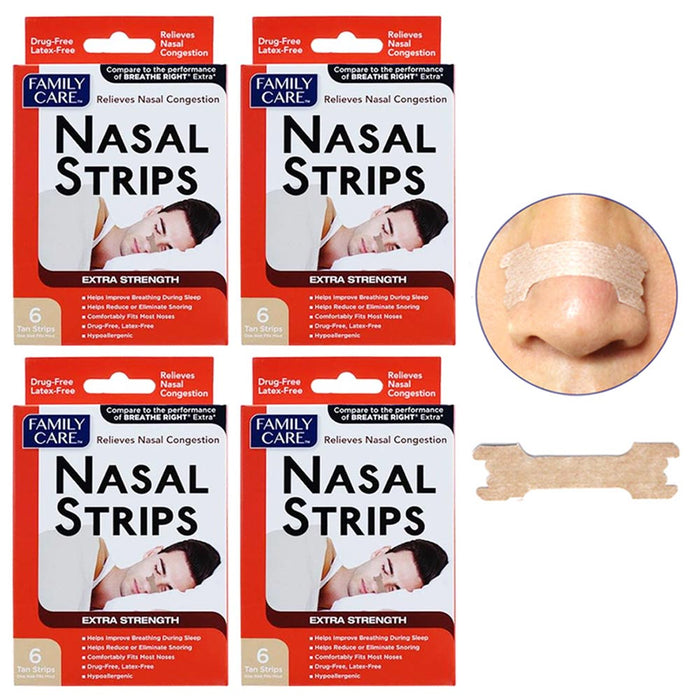 24 Breathe Right Nasal Strips Adult Kids Size Nose Band Breath Reduce Snoring