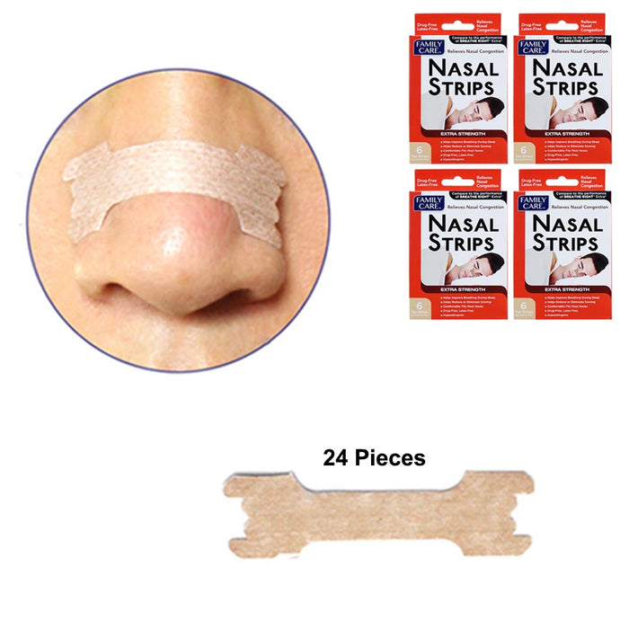 24 Breathe Right Nasal Strips Adult Kids Size Nose Band Breath Reduce Snoring