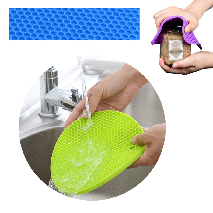 Silicone Pot Holder Trivet Mat Heat Resistant Mitts Multipurpose Holder Non-Slip