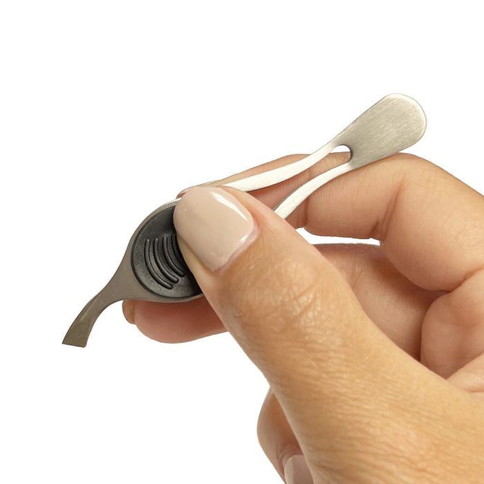 6 Pack Precision Stainless Steel Slant Tweezers Eyebrow Removal Angled Tip Grip