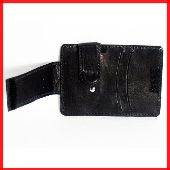 Genuine Leather Money Clip Wallet Belt Slim Double Sided Credit Card ID Pocket
