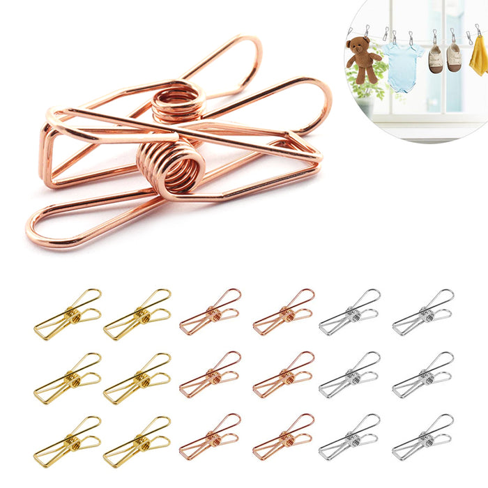 18 PC Multi-Purpose Sealing Clips Kitchen Food Bag Snack Clothespins Home Crafts