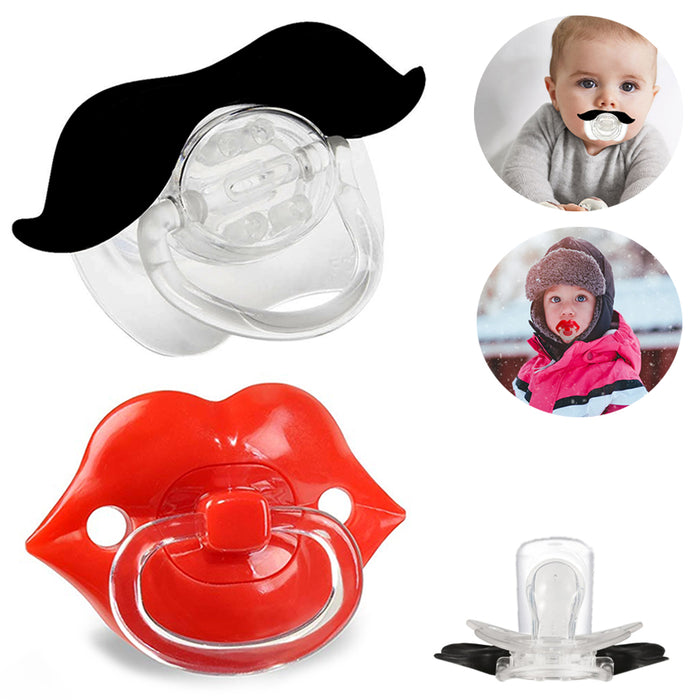 2 Pack Baby Pacifier BPA-Free 0+ Months Infant Newborn Funny Orthodontic Nipple